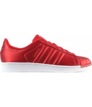Кроссовки Adidas Superstar кожаные красные